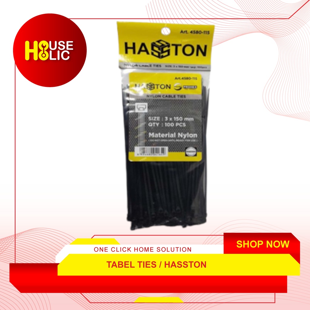 Nylon Cable Ties 15 Cm / Kabel Tie Cabel Tis 15cm / Klip Kabel Hasston