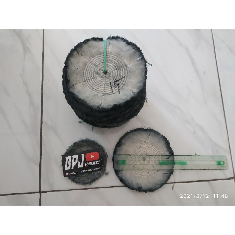 KAIN POLES SILANG 6 ukuran 15 cm COCOK UNTUK FINISHING