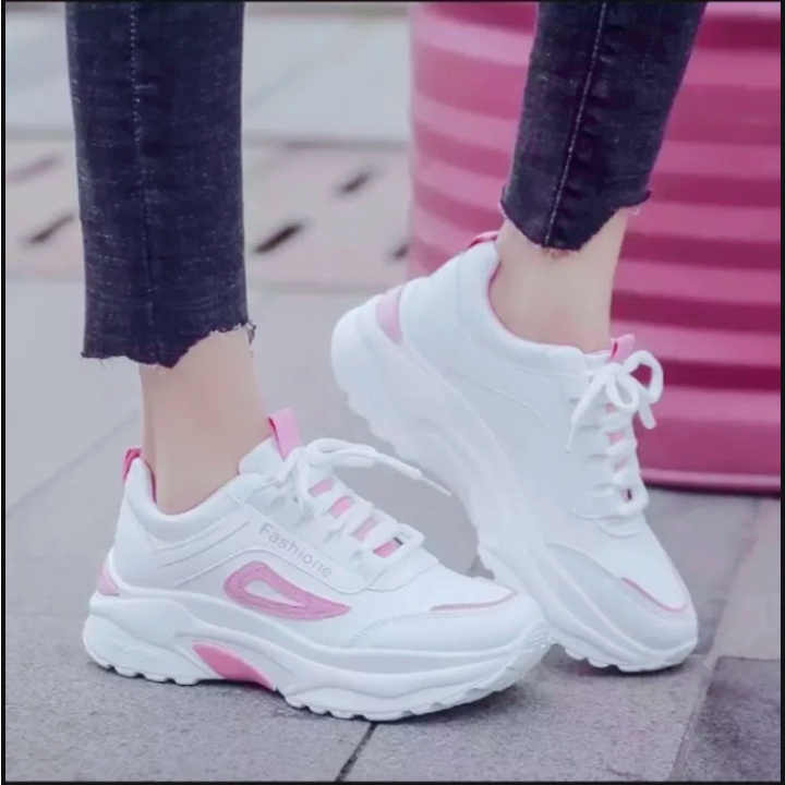 Sepatu Wanita Putih Sneakers Wanita Sepatu Putih Wanita Sepatu Wanita Korea Sepatu Cewek Fashion ( Cis_01 )