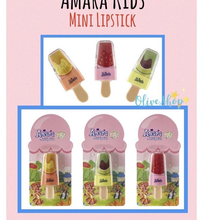 [PROMO DTS92] OliveShop ❤️ Amara Kids Makeup Anak Make Up Lipstick Anak Lipstik Super Promo