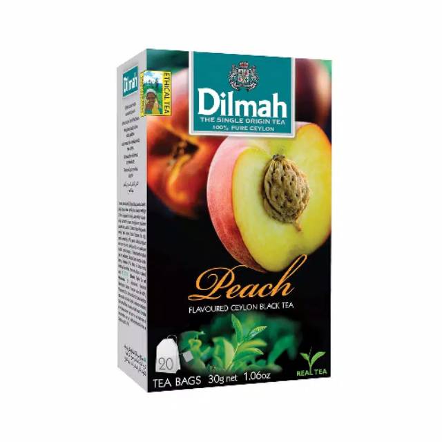 

Dilmah Peach Tea ( foil envelope) - Teh celup dilmah buah peach 20sch