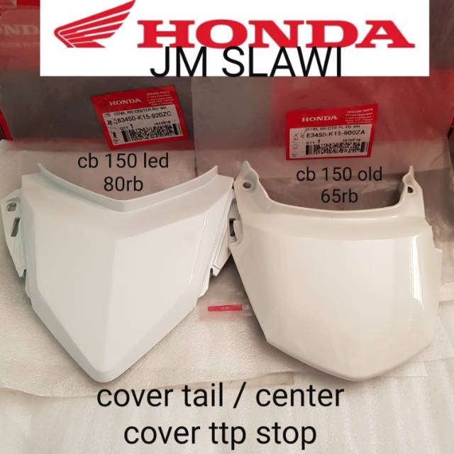 cover tail cover center cover tutup stop assy cb 150 led &amp;  cb 150 old wrn hitam merah putih ori ahm