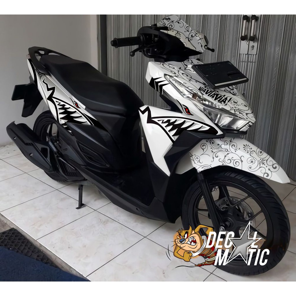 Decal Vario 150 / 125 Full body Stiker Full Body Vario 125 150  Old Tahun 2015 2016 2017 Shark Hiu