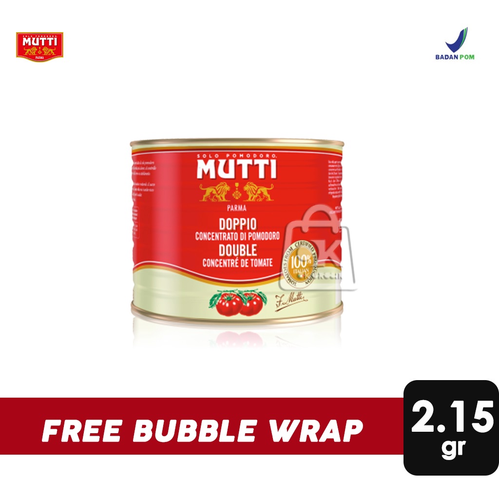 

Mutti Fruit Paste Tomato Double Conc (2.15kg)