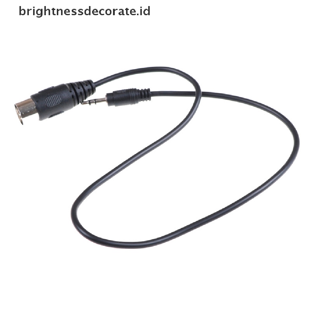 [birth] 1x DIN 5 Pin Din MIDI Male Plug To 3.5mm Male Stereo Jack Audio Cable 50cm 0.5m [ID]