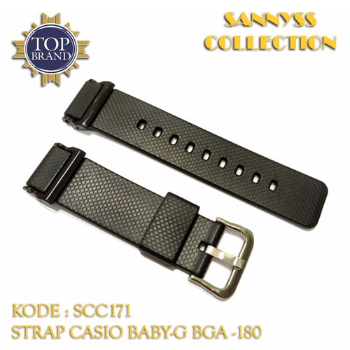 STRAP TALI JAM CASIO BABYG BABY-G BGA-180 - BGA180 - BGA 180 HITAM