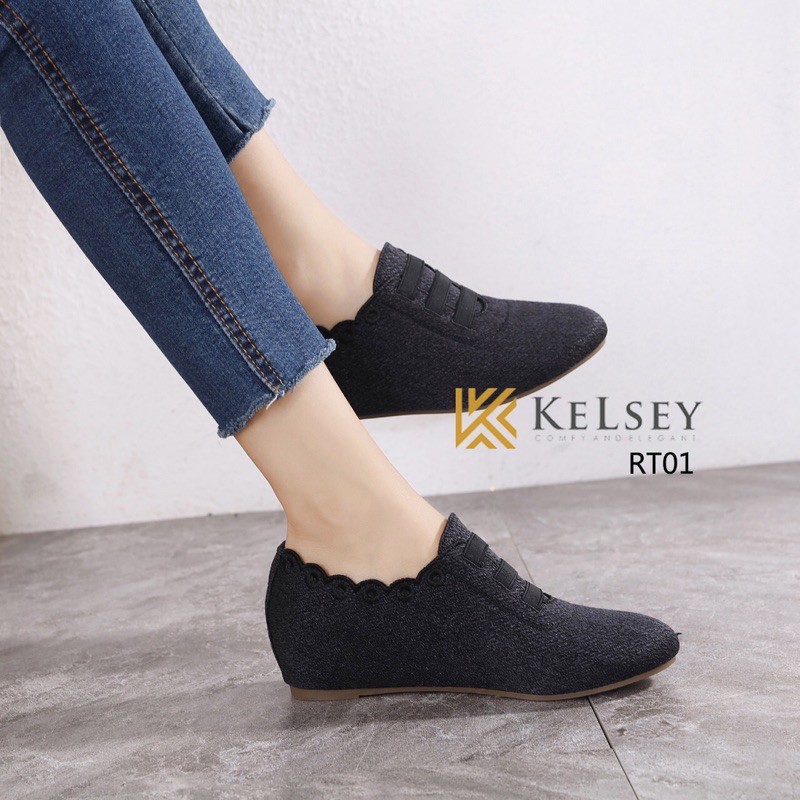 (GRATIS ALAS KAKI) Nicole Sepatu Wedges Wanita Kelsey 4cm RT01