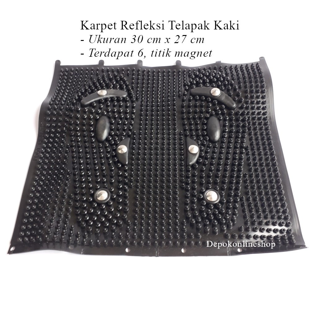 Karpet Magnet Refleksi Telapak Kaki Foot Massage Matras Alat Pijat Repleksi Datar Alas Pijit Reflekxi Pijet Terapi Pemijat Foot Massager