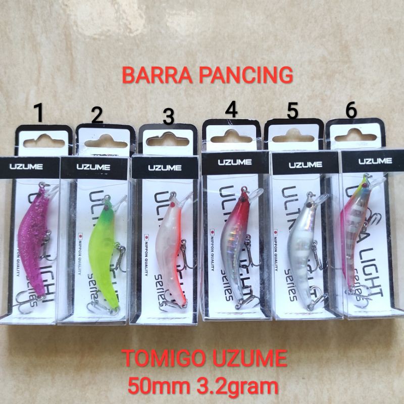 TOMIGO UZUME 50mm 3.2gram Lure Minnow