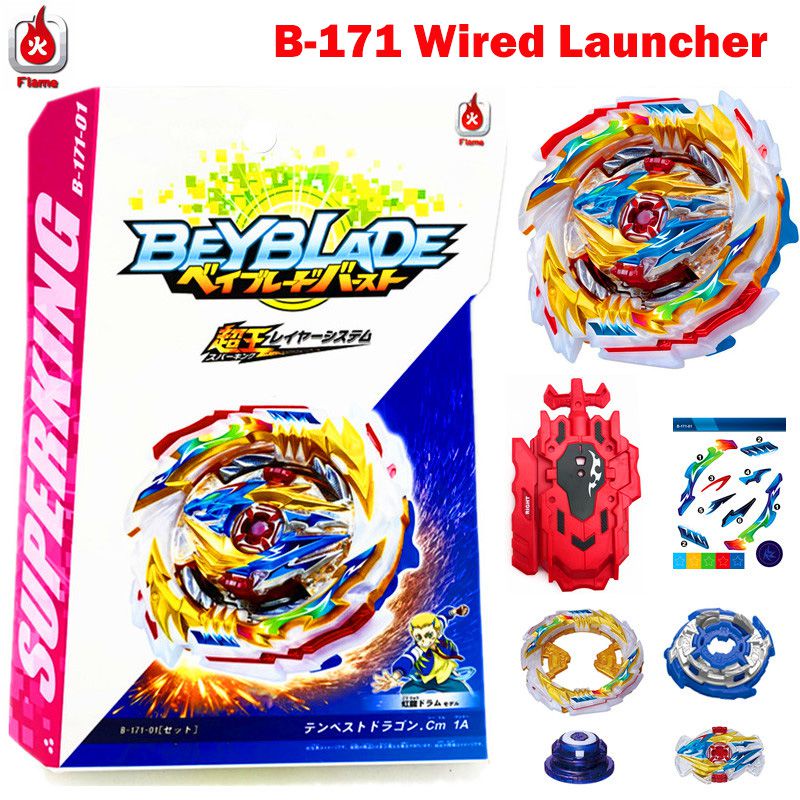 Dragon ・Cm・1A ・Single Superking ・B-171 ・Tempest Beyblade Full Peluncur Taman