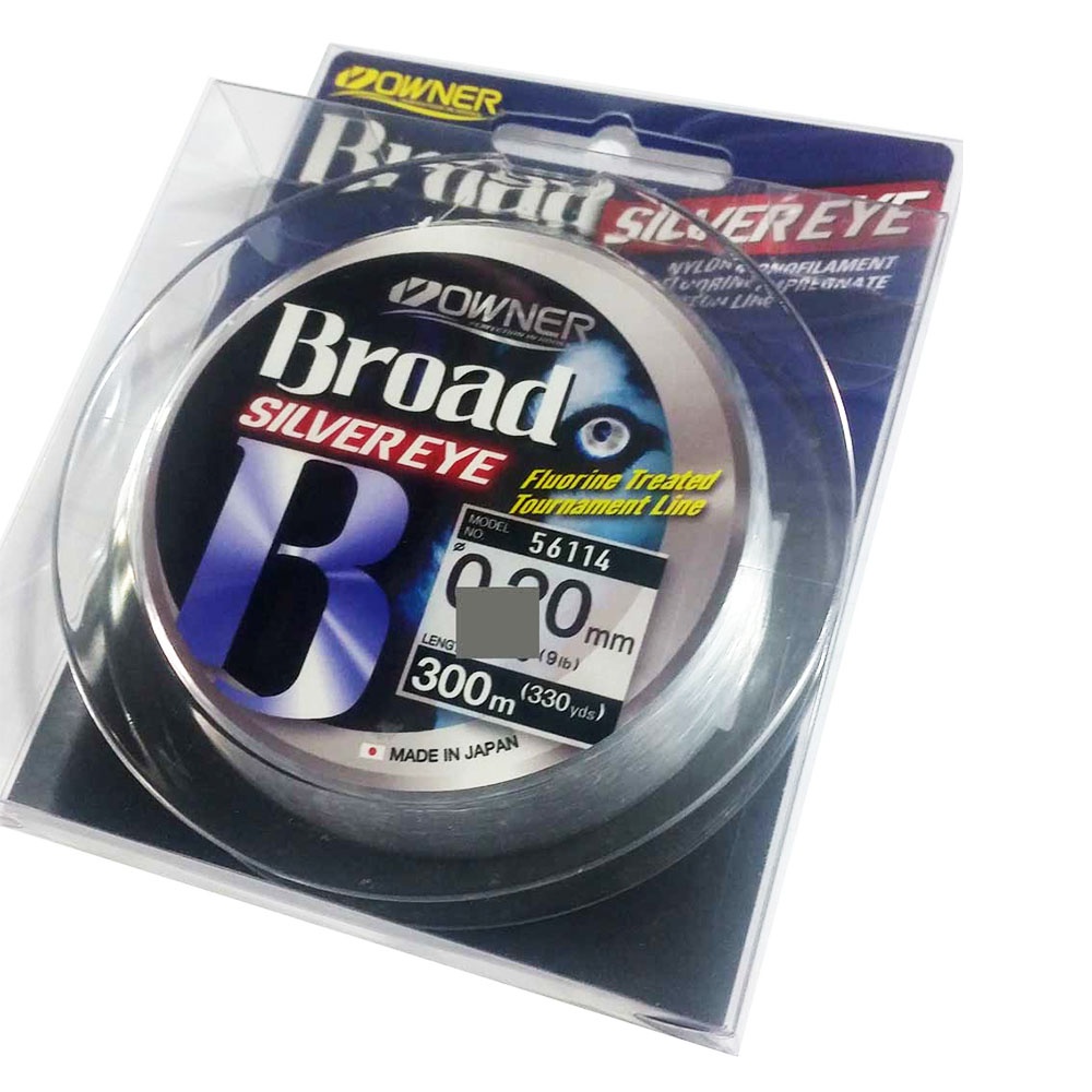 Owner Broad Silver Eye 56114 300m Tournament Line Senar Pancing