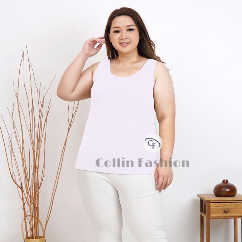 Singlet Wanita Jumbo Soft / Tank top Jumbo Tali Lebar