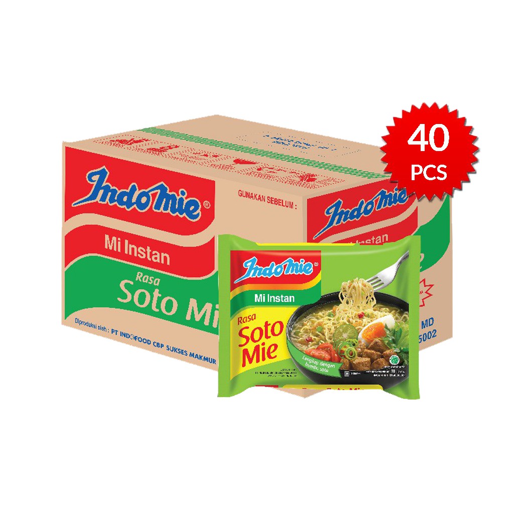 

Indomie Kuah Rasa Soto Mie | 1 Dus | 40 pcs