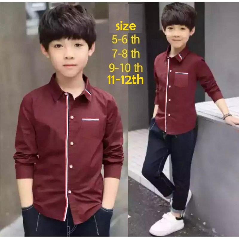 KEMEJA FINE KIDS// Kemeja anak Laki Laki / Kemeja Anak Pria / Kemeja Fashion Anak / BDG_STYLE (COD)