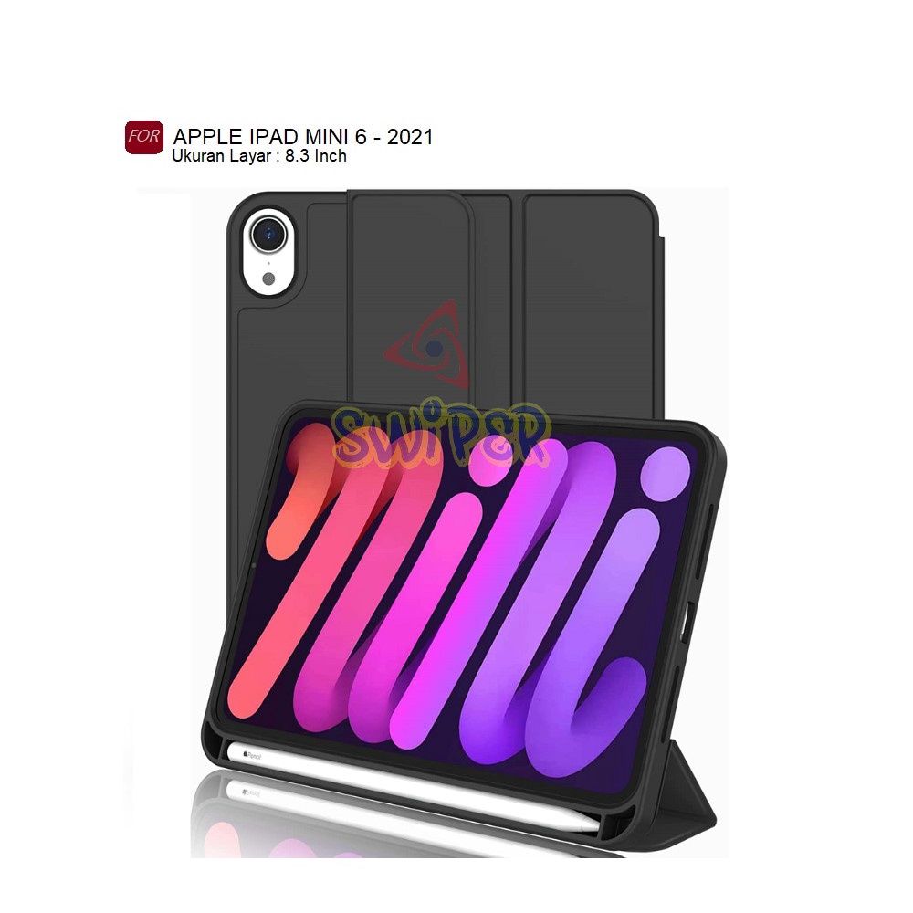 Smart Case For iPad Mini 6 8.3" 2021 Autolock + Slot Pen Stylus