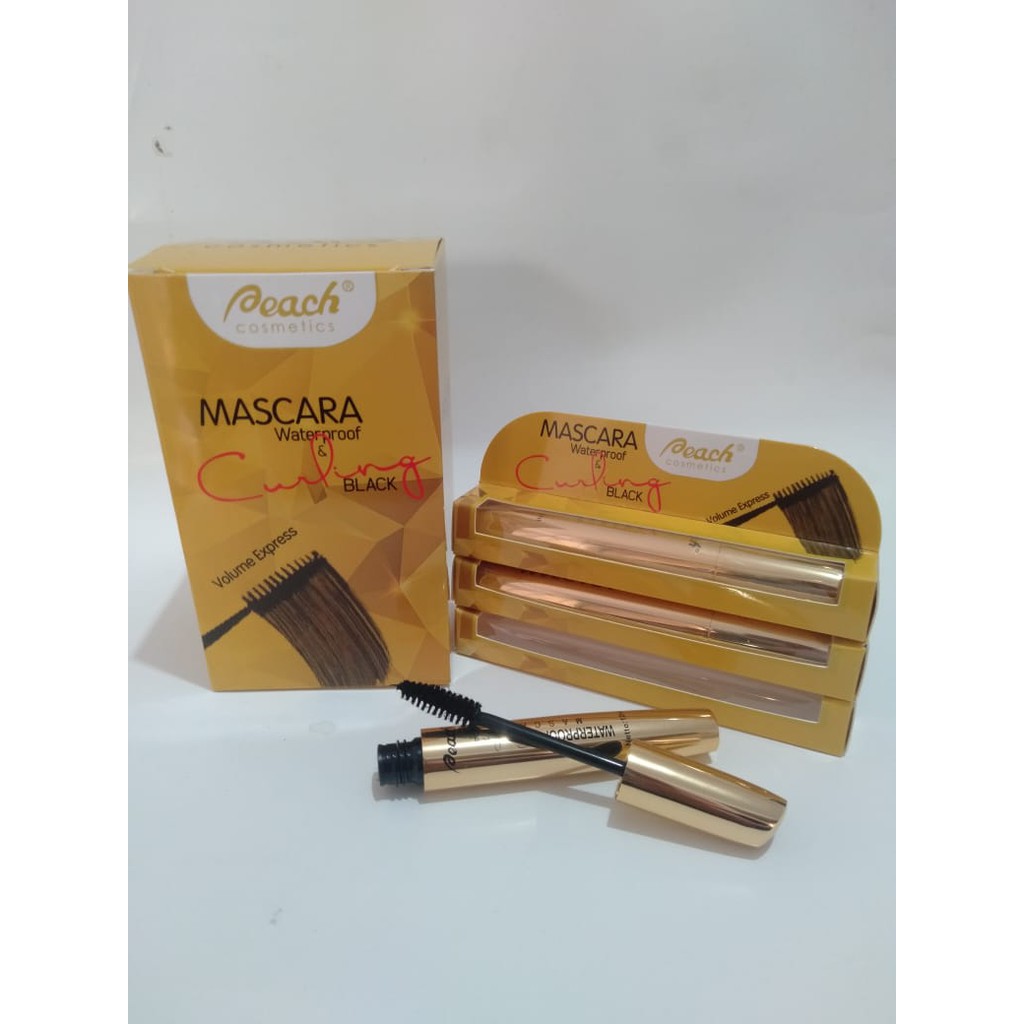 PEACH MASCARA WATERPROOF CURLING / MASKARA BLACK