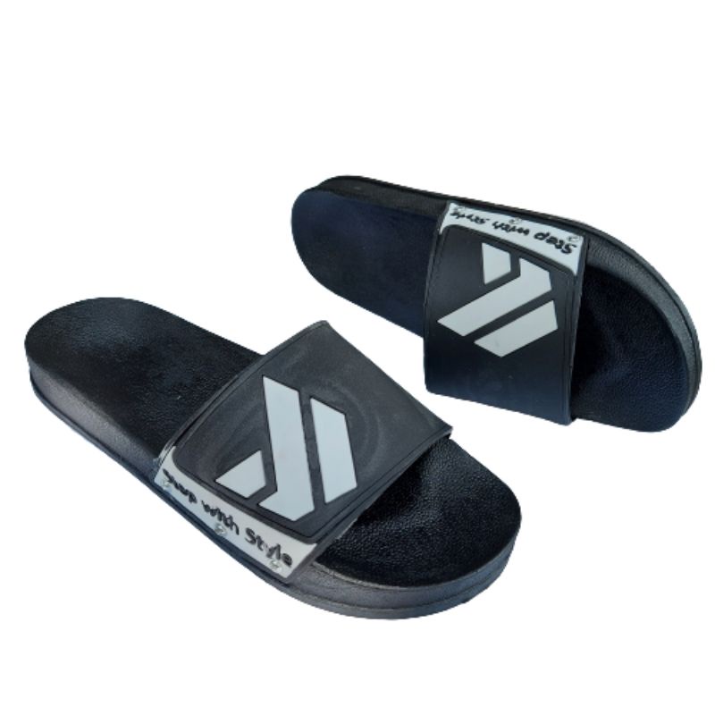 Sandal Slide Pria Step With Stile Sandal Karet