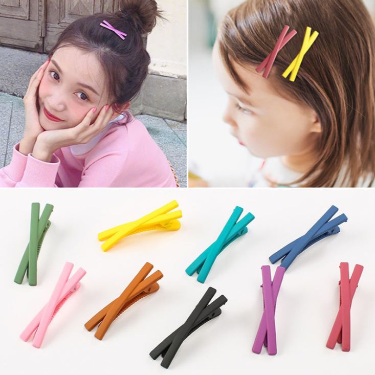 1Pcs HairClip Rambut Jepit Rambut Poni Korea / Hairclip Wanita - Aksesoris Fashion Rambut Anak Wanit