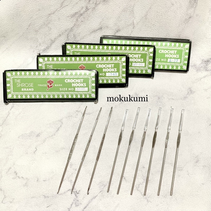 hakpen rose (jarum rajut) size kecil 1/2 3/4 5/6 7/8