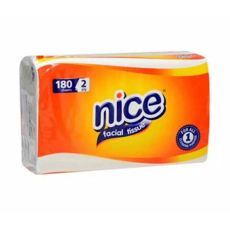 NICE FACIAL TISSUE 2 PLY 180 Sheett