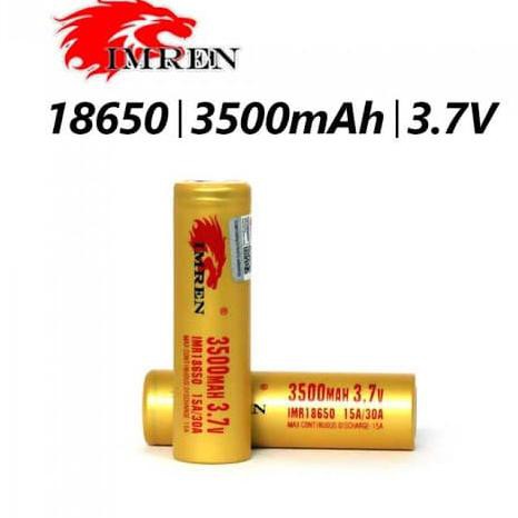 Baterai 18650 Imren 3500Mah 30A 3.7V Authentic Battery 1Pcs