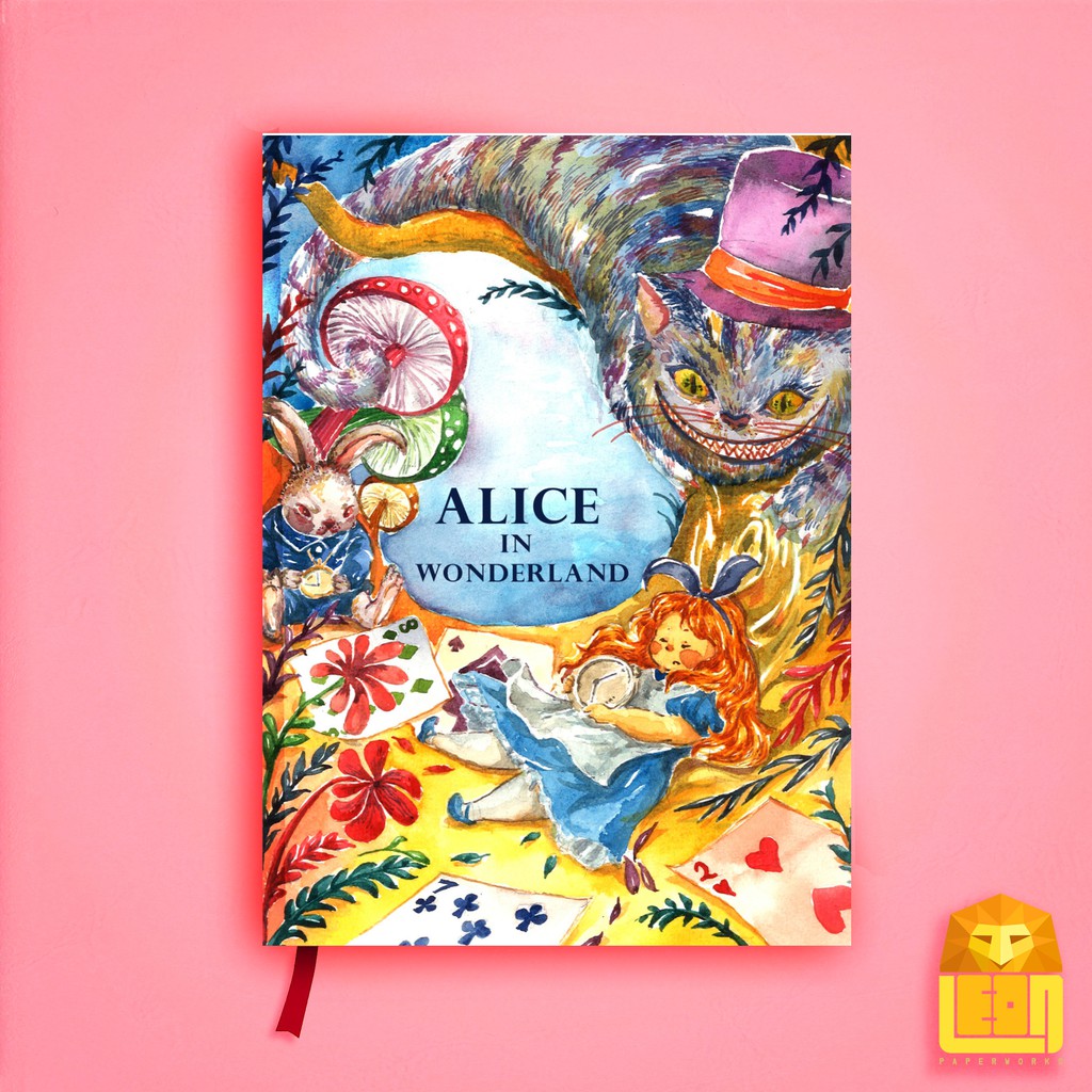 Buku Catatan Lucu Journal Notebook Agenda, Dotted, dan Polos Alice in Wonderland Leon Paperworks