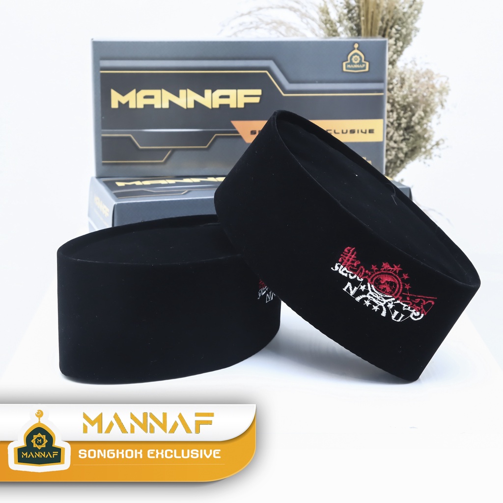 PECI NU MERAH PUTIH SONGKOK HITAM BERKUALITAS