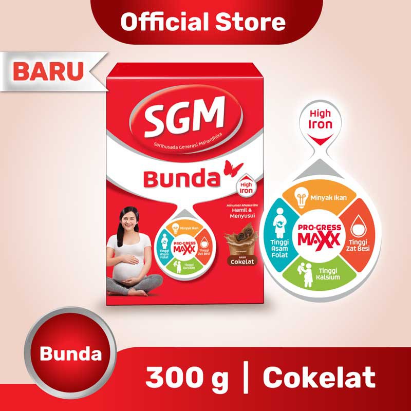 Promo Harga SGM Bunda Susu Ibu Hamil & Menyusui Cokelat 300 gr - Shopee
