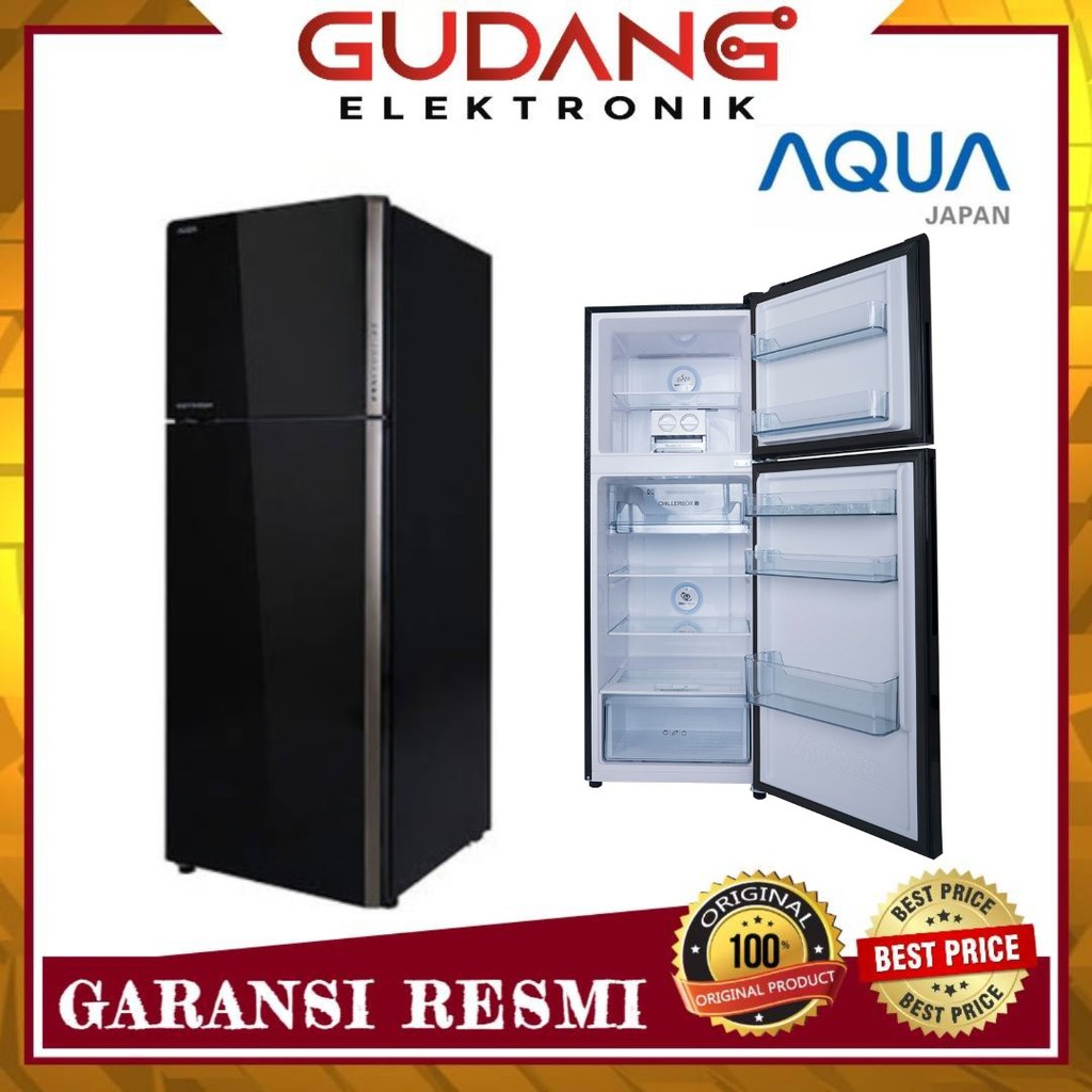 LEMARI ES 2 PINTU AQUA AQR305IM INVERTER KULKAS AQUA AQR-305IM Aqua Japan
