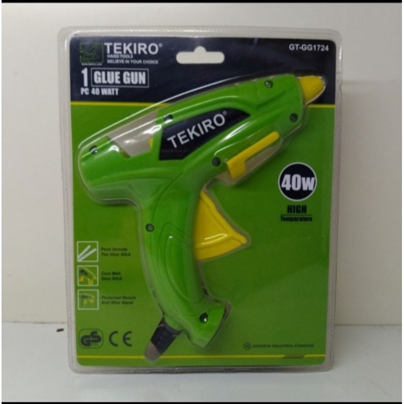 TEKIRO GLUE GUN 40WATT/ALAT LEM TEMBAK BAKAR+BONUS 2 BATANG LEM