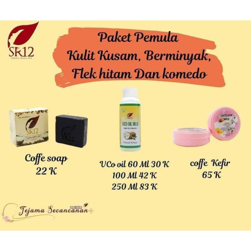 paket pemula flek hitam SR12