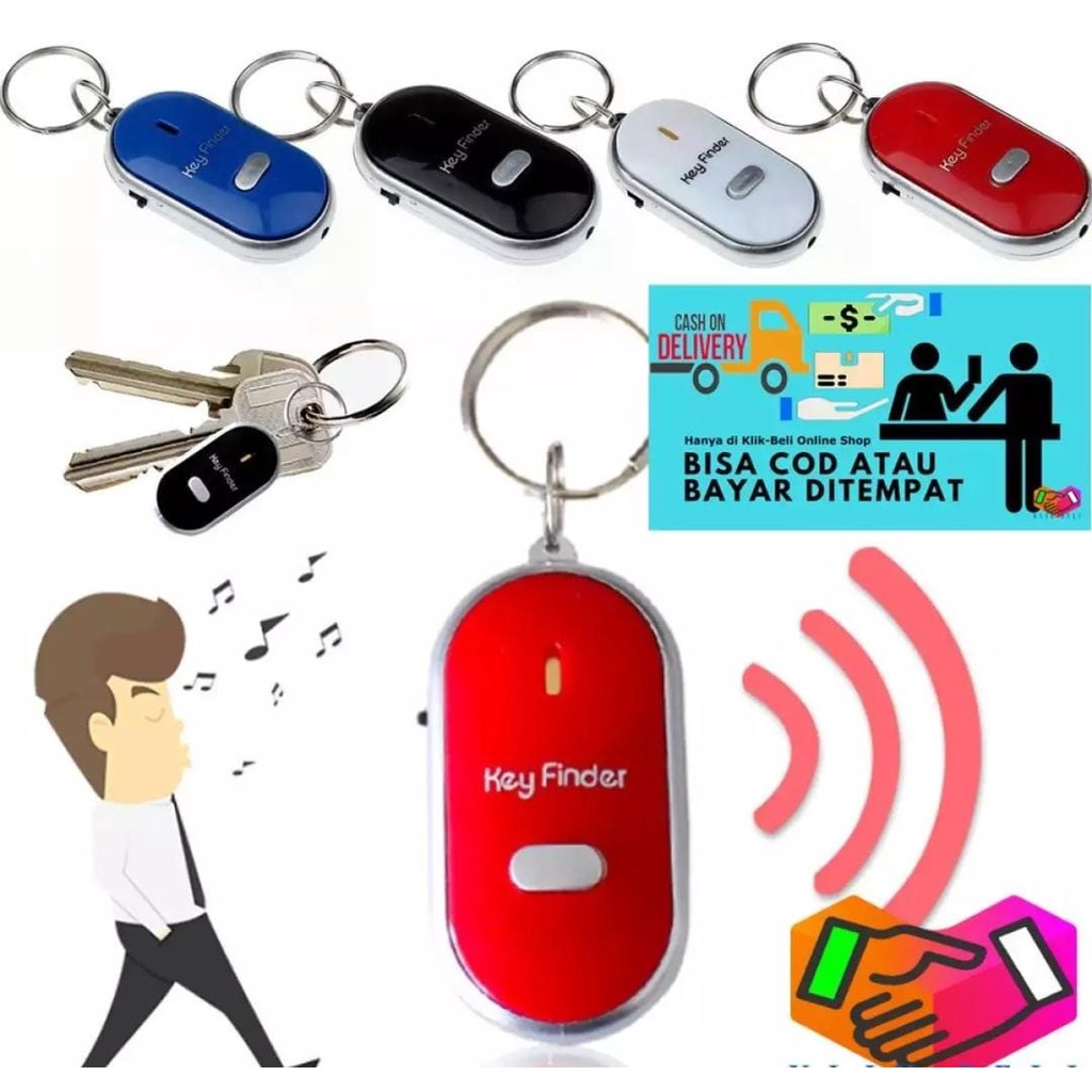 Gantungan Kunci Siul Key Finder Mobil Motor Just Whistle