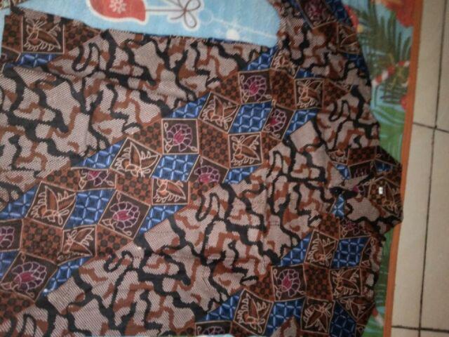 Bswart Batik Hrb026 Kenongo Hem Pendek Padi Pekalongan M L Xl Batik Pria Murah Modern