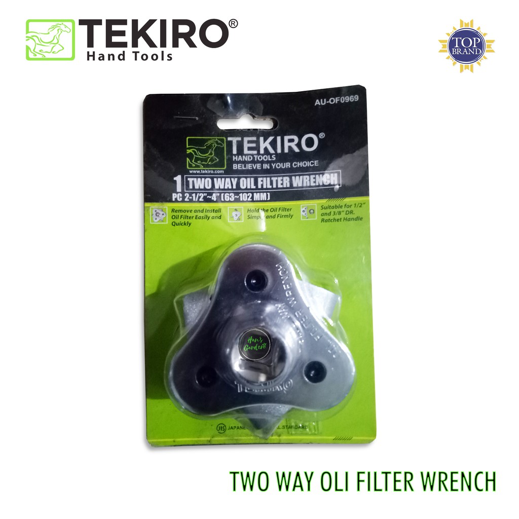 Kunci Pembuka Filter Oli Universal Two Way Oil Filter 3 Kaki TEKIRO