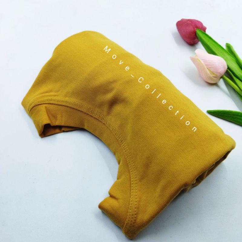 Baju Manset Kaos  standar dan jumbo-mustard