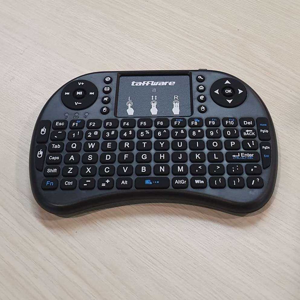 IDN TECH - Taffware Mini Keyboard Wireless 2.4GHz dengan Touch Pad &amp; Mouse - i8