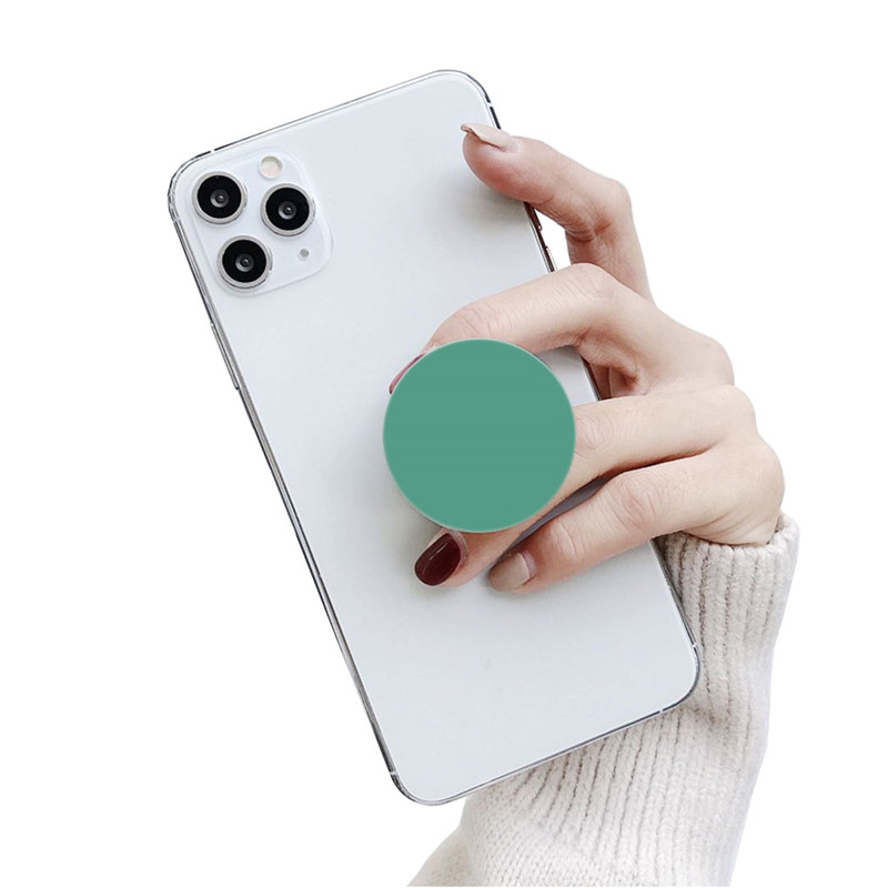 Ring Holder Smartphone Universal Bentuk Bulat Warna Polos Untuk For Iphone Samsung Huawei