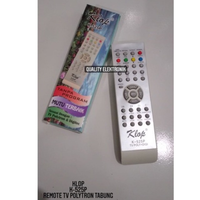 REMOTE TV POLYTRON TABUNG K-525P KLOP