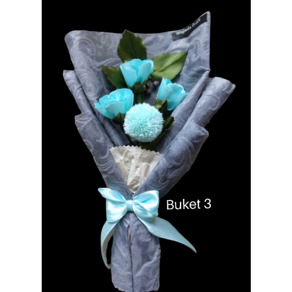 Buket bunga Pita Satin /flower Hand bouquet wisuda/ buket satin /buket murah(beli 2 buket gratis ker