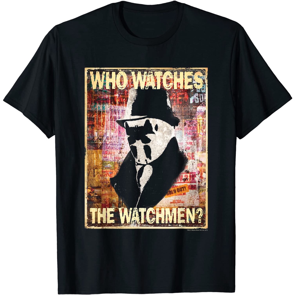 Baju Kaos Watchmen Who Watches Rorschach T-Shirt - Baju - Kaos - Baju Kaos - Baju Kaos Dewasa - Baju