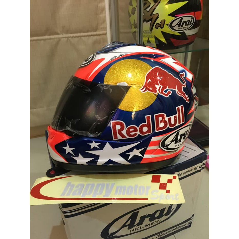 SALE!! HELM ARAI RX7RR5 HAYDEN SB SIZE XL ORI JAPAN REPAINT REDBULL ED