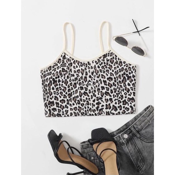 leopard crop top