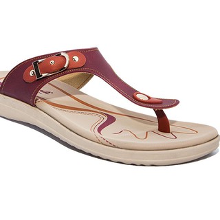  Promo  Homyped  Letizia N31 Sandal  Wanita Marun Oranye 