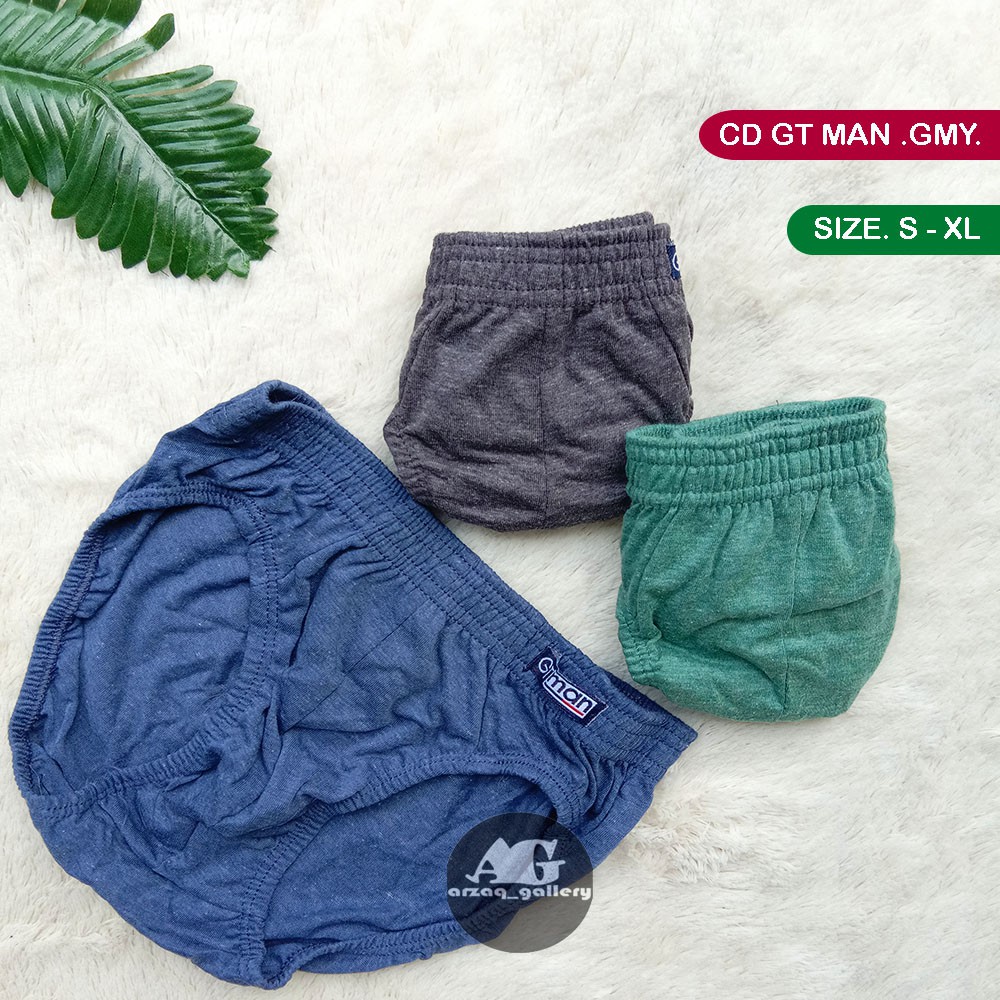 [ 3pc ] GMY Celana Dalam GT Man | CD Pria Dewasa Karet Kerut / Sempak Pria / Celana Dalam / Gt Man / Cd / Celana Dalam Dewasa