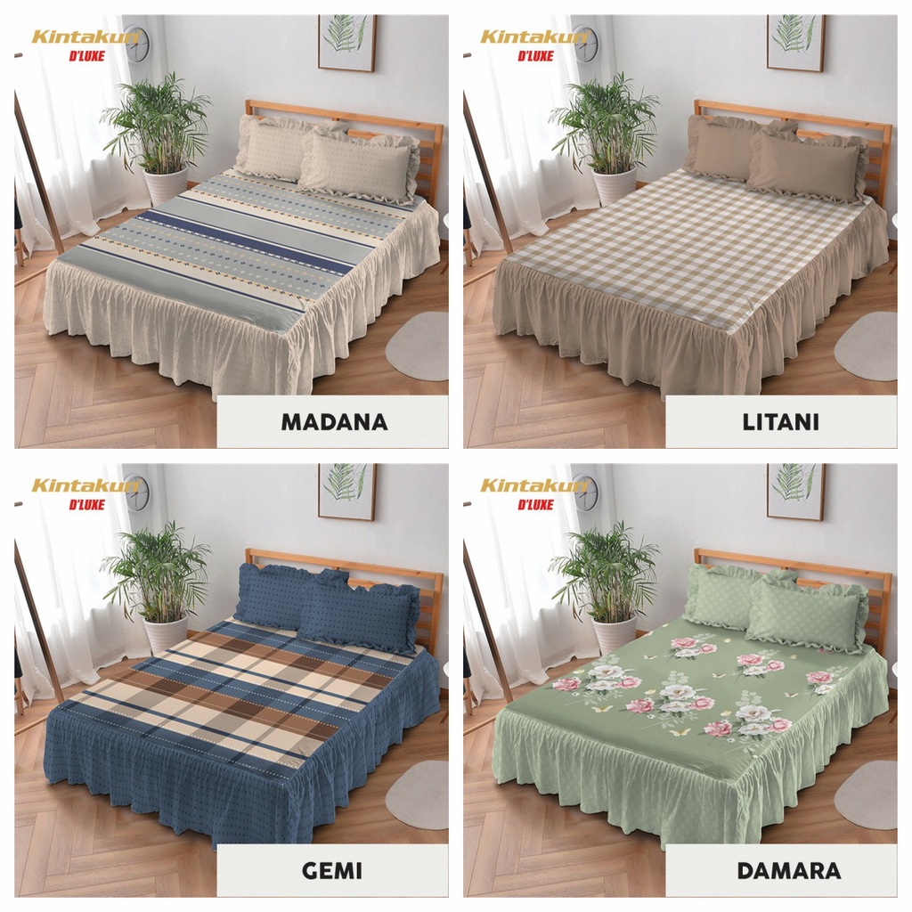 Sprei Kintakun D'luxe King Rumbai Ukuran 180x200