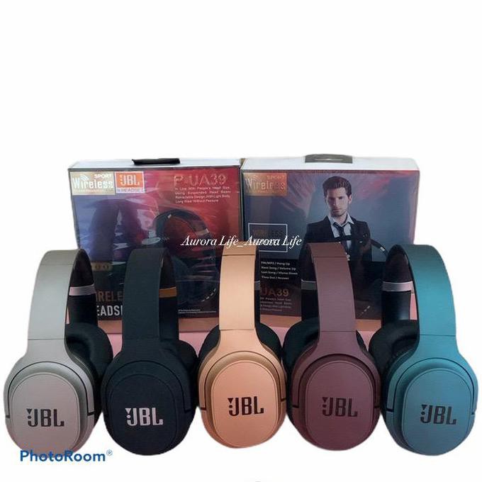 Headset Bluetooth Jbl P-Ua39 Sport Wireless Stereo Headphone - Hitam Sanah667