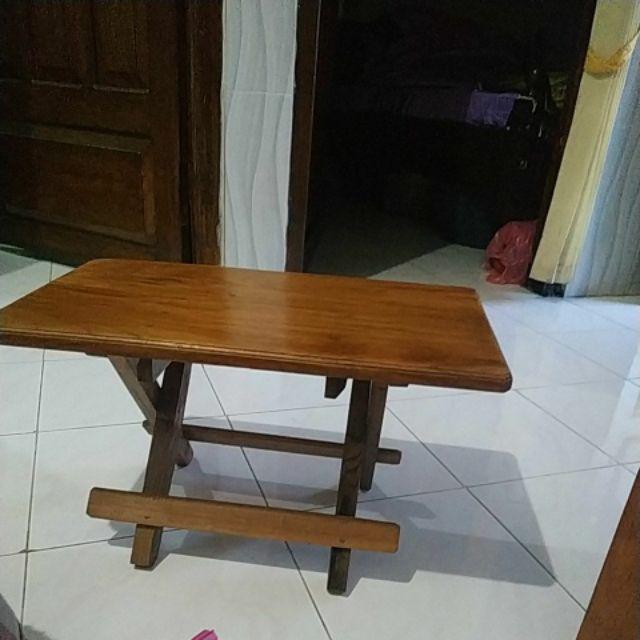  Meja  Lipat  Kayu  Jati ukuran  50 Shopee Indonesia