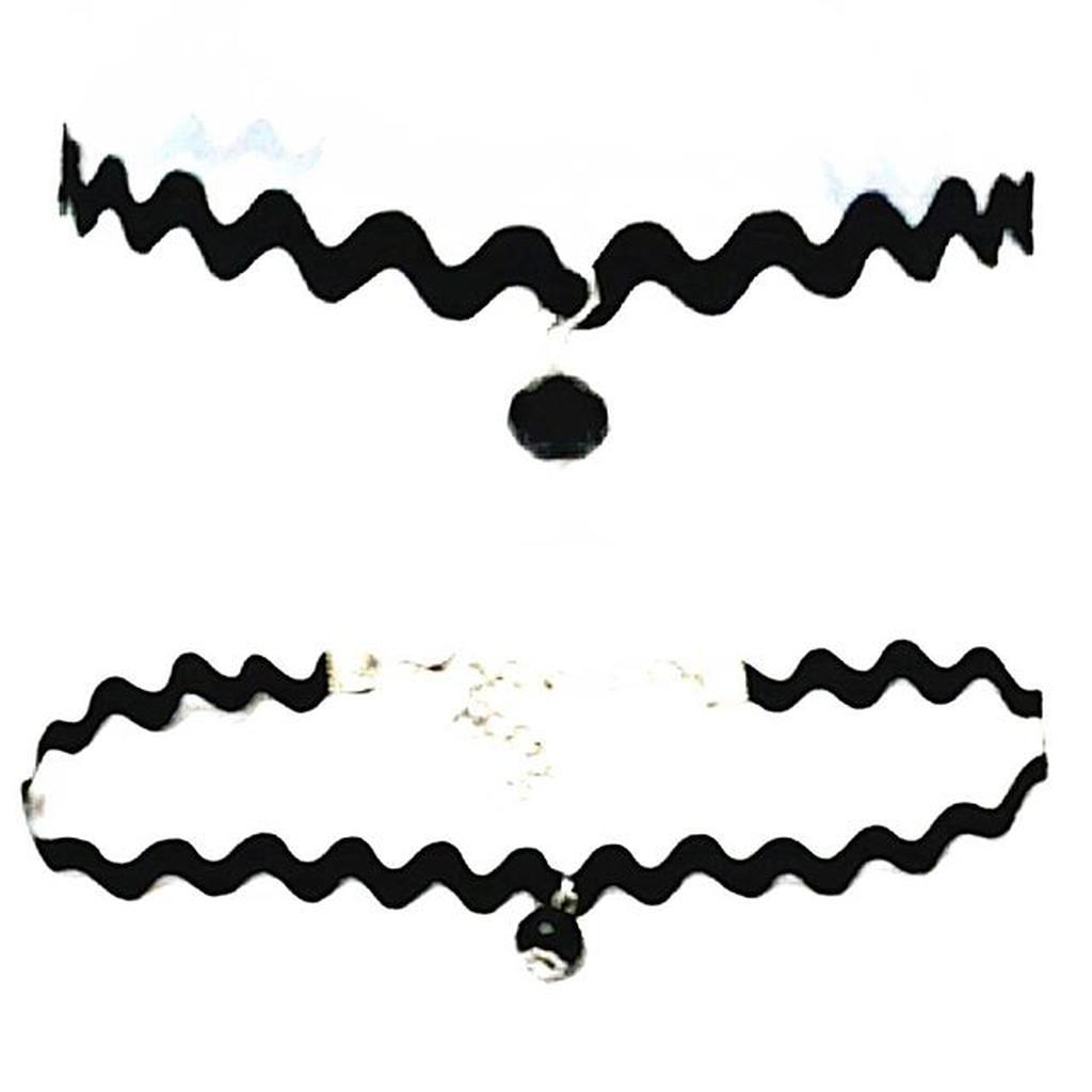 Zigzag Choker Necklace Black Diamond | Kalung Handmade