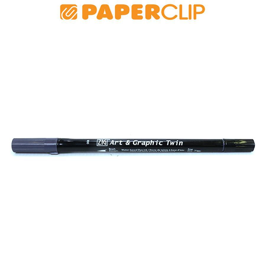 

PEN BRUSH ZIG KURETAKE ART & GRAPHIC TWIN TUT-80 008 GRAY