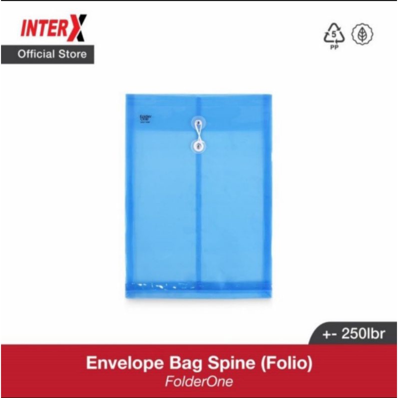 

Folder one Map Tali Folio F4 plastik Tebal ( Envelope Bag Spine ) / Pcs